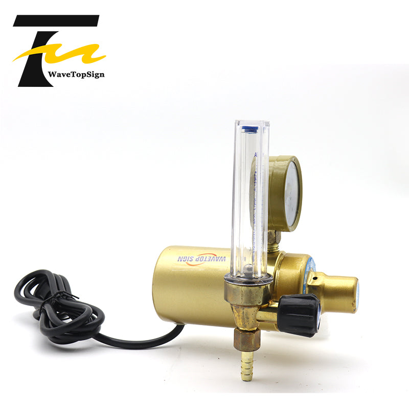 CO2 Regulator Flow Meter for MIG Welding Machine CO2 Pressure Gauge with 220V Heater