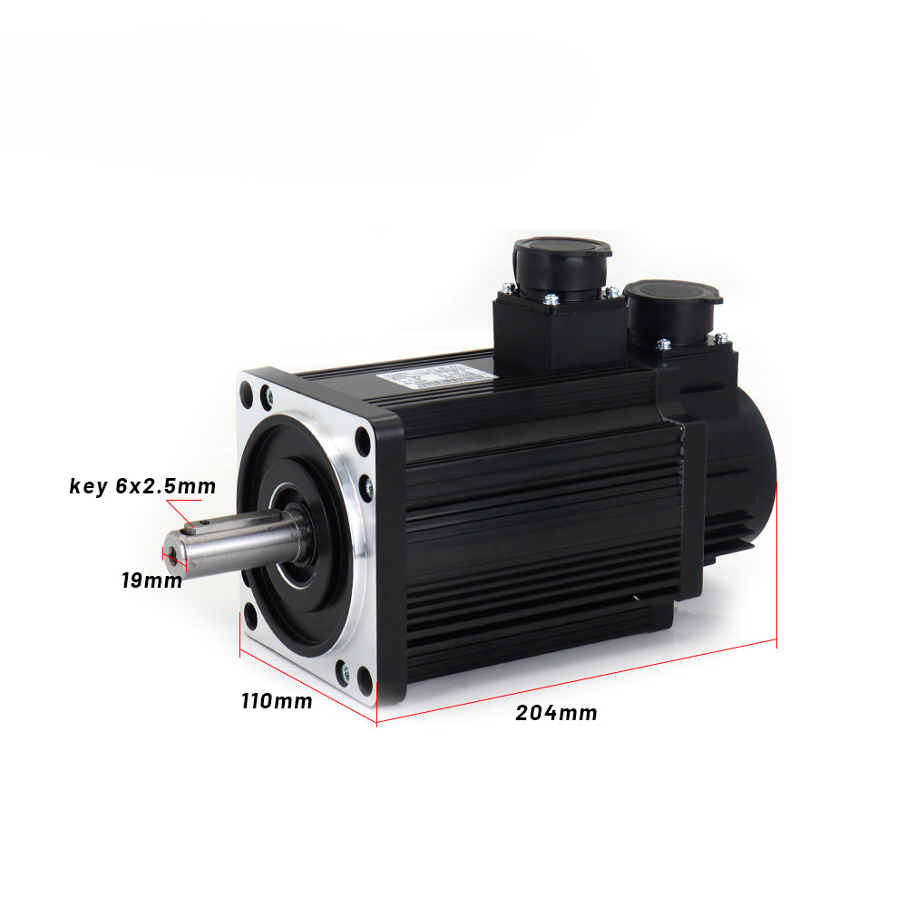 Incremental Servo Motor kits 1.5KW 110ST-M05030 AASD 30A 220V 5NM 3000RPM Dia.19mm with 3m cable