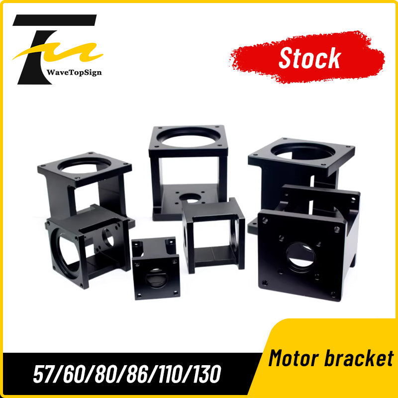 In Stock 57 60 80 86 110 130 Stepper Servo Motor Mount Bracket Aluminum Base for Ball Screw Linear Stage