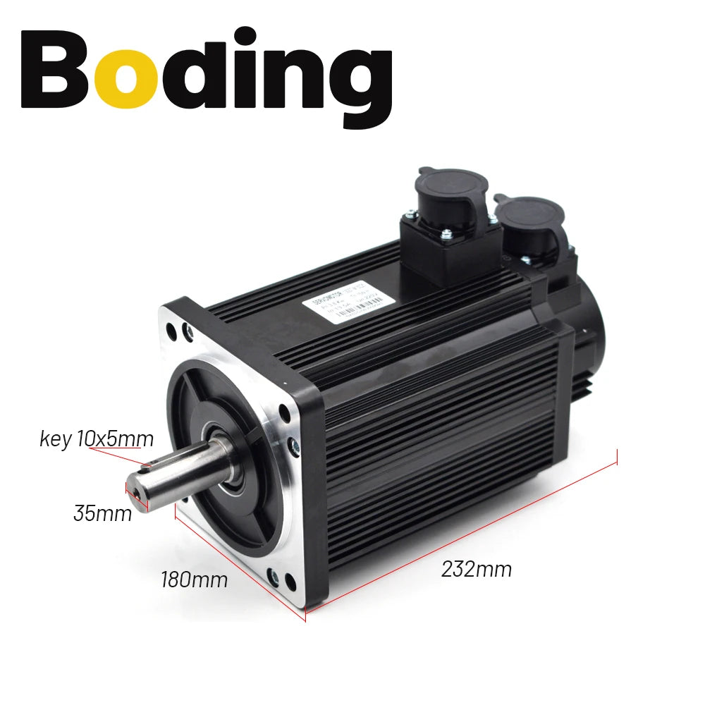 Servo Motor kits 180ST-M19015 AASD40A 3KW 220V 380V 19NM 1500RPM Dia.35mm with 3m cable