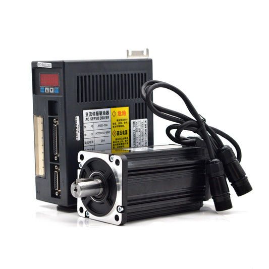 Servo Motor kits 80ST-M04025 AASD 20A 1KW 220V 4NM 2500RPM Dia.19mm with 3m cable