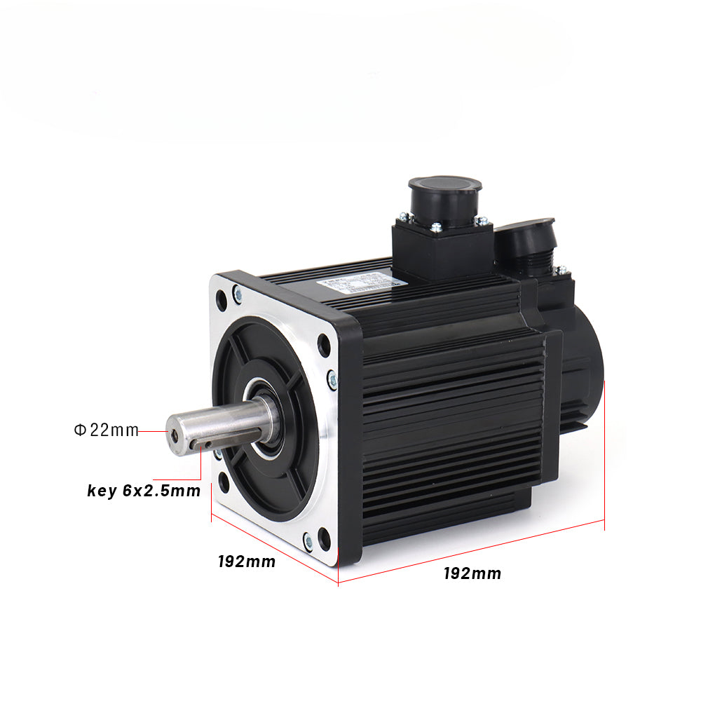 Incremental Servo Motor and Driver 130ST-M07725 AASD 30A 2KW 220V 7.7NM 2500RPM Dia.22mm