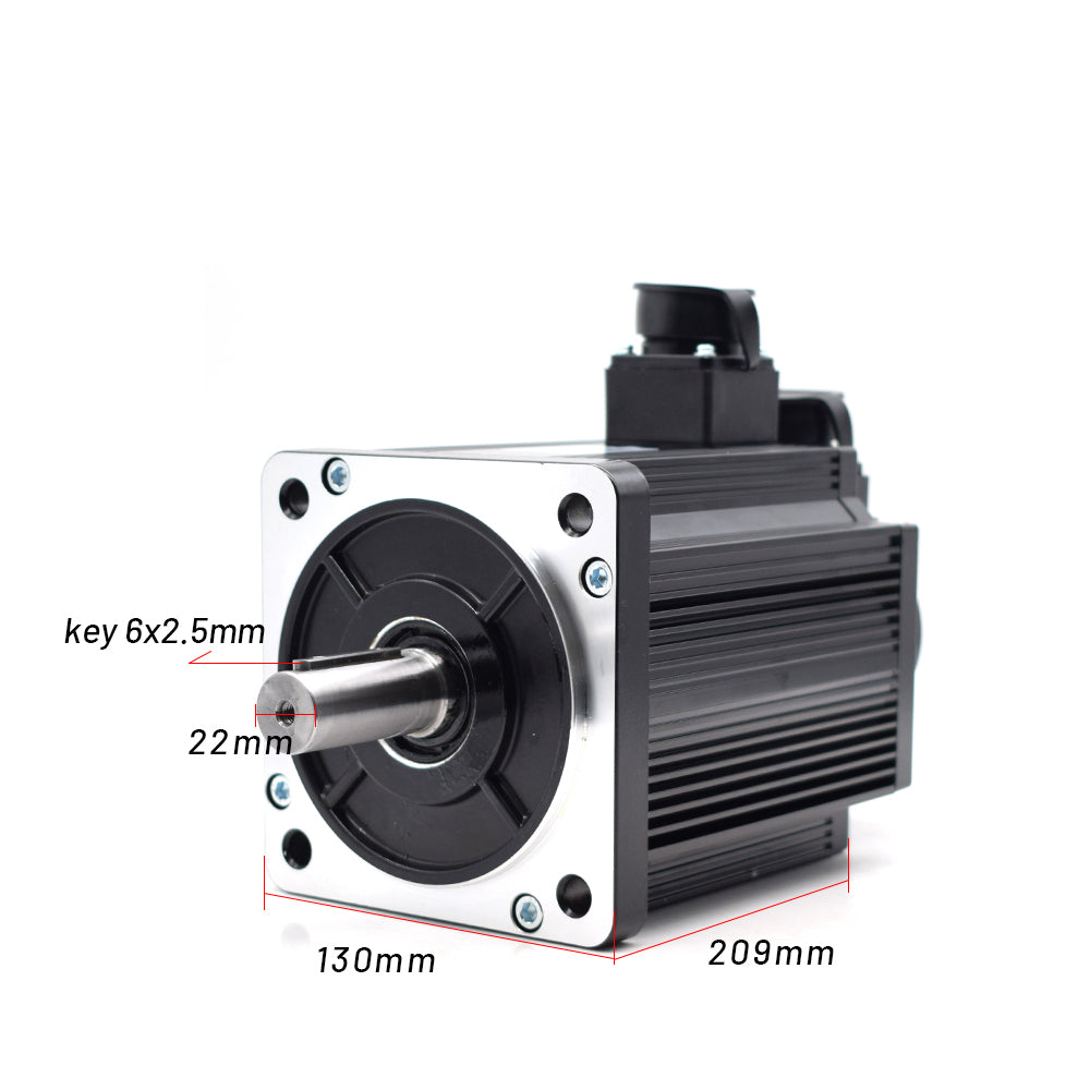 Incremental Servo Motor kits 2.6KW 130ST-M10025 AASD 30A 220V 10NM 2500RPM Dia.22mm with 3m cable
